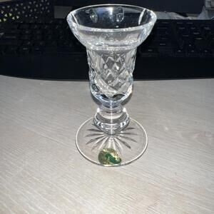 Waterford Crystal 1995 Jim O'Leary 4 1/2" Candle Stick Holder;Mint Replacement 1